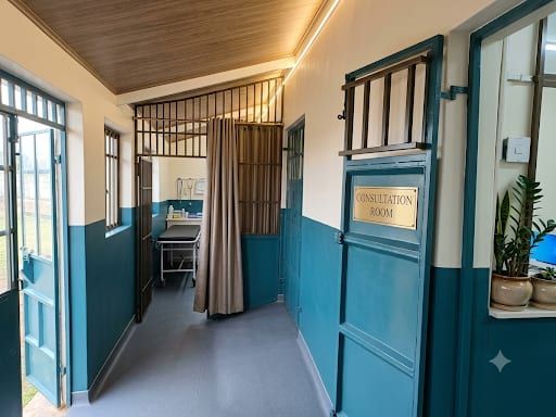 The corridor outside the consultation room at MTMC